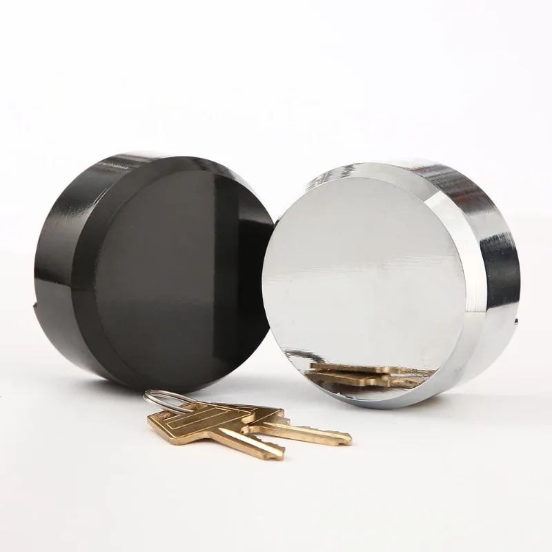 Ice hockey steel padlock lock core All-copper anti-shear and anti-saw invisible round steel lock