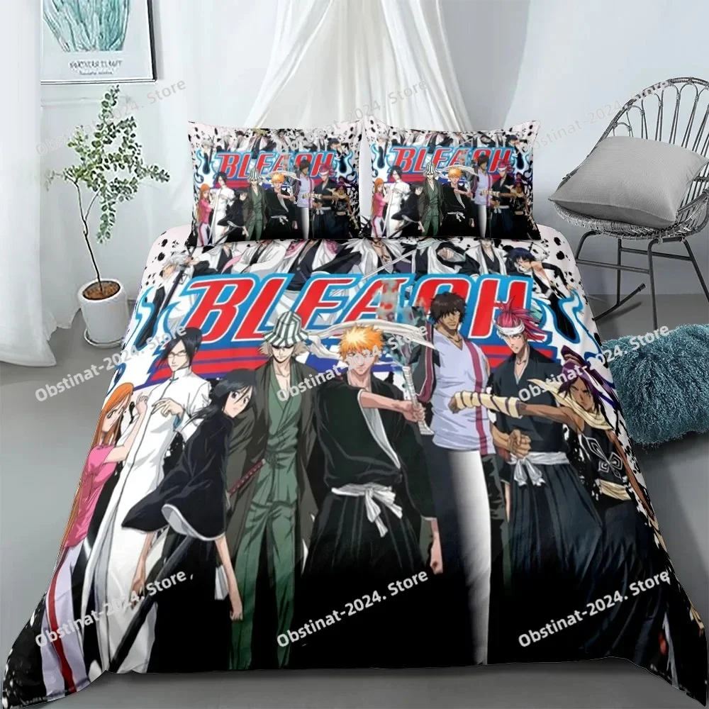 

Anime bleach Children Bedding Set King Queen Double Full Twin Single Size Bed Linen Set