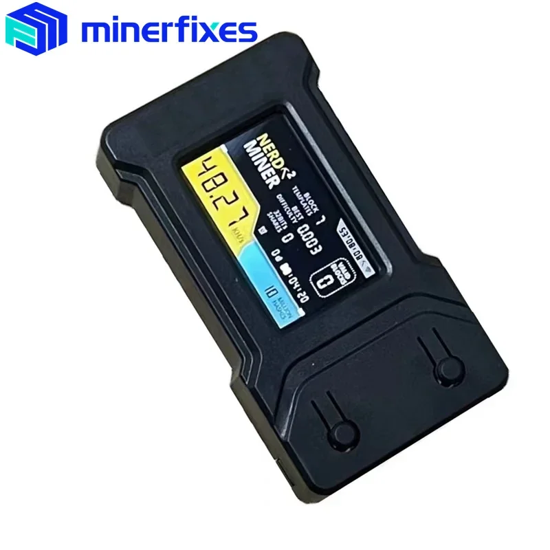 Nerdminer V2 78K T-Display Hashrate 78K/S التوصيل والتشغيل BTC BTH Crypto Solo Miner آلة تعدين البيتكوين بلاستيك أسود.. #5