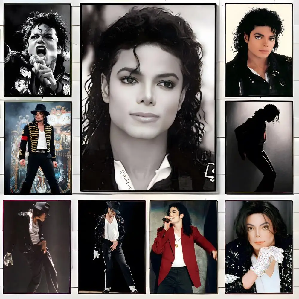 Affiche iconique du chanteur m-Michael j-Jackson, impression d'art mural, affiche décorative, décoration murale, décoration de la maison, cadeau, sans cadre