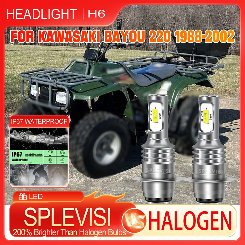 

100% Plug-and-Play Energy-Saving Long-Lasting High-Performance durable led motorcycle Headlight For Kawasaki Bayou 220 1988-2002