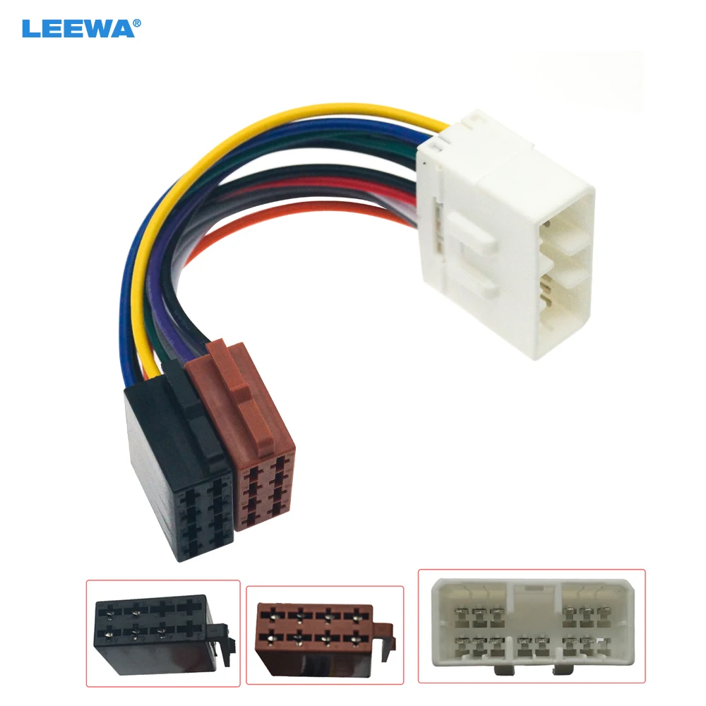 

LEEWA Car CD Radio Audio ISO Wiring Harness Adapter for Subaru 1992+ Renault Traffice 2014+ Auto ISO Head Units Wire Cable #7484