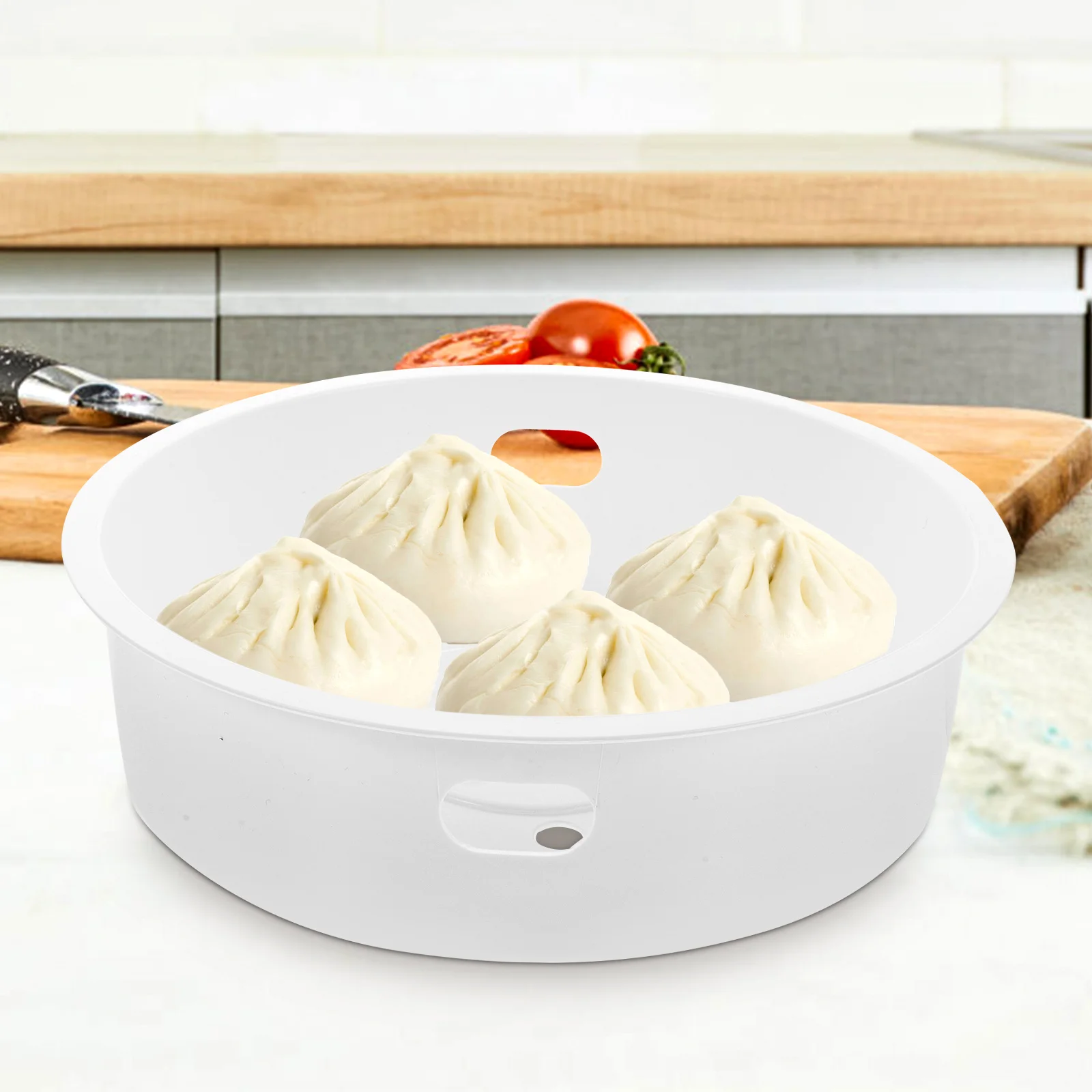 Baskets Rice Cooker Steam Rack Vegetable Steamer Tray for Dumplings White Dim Sum Stackable Insert Pans