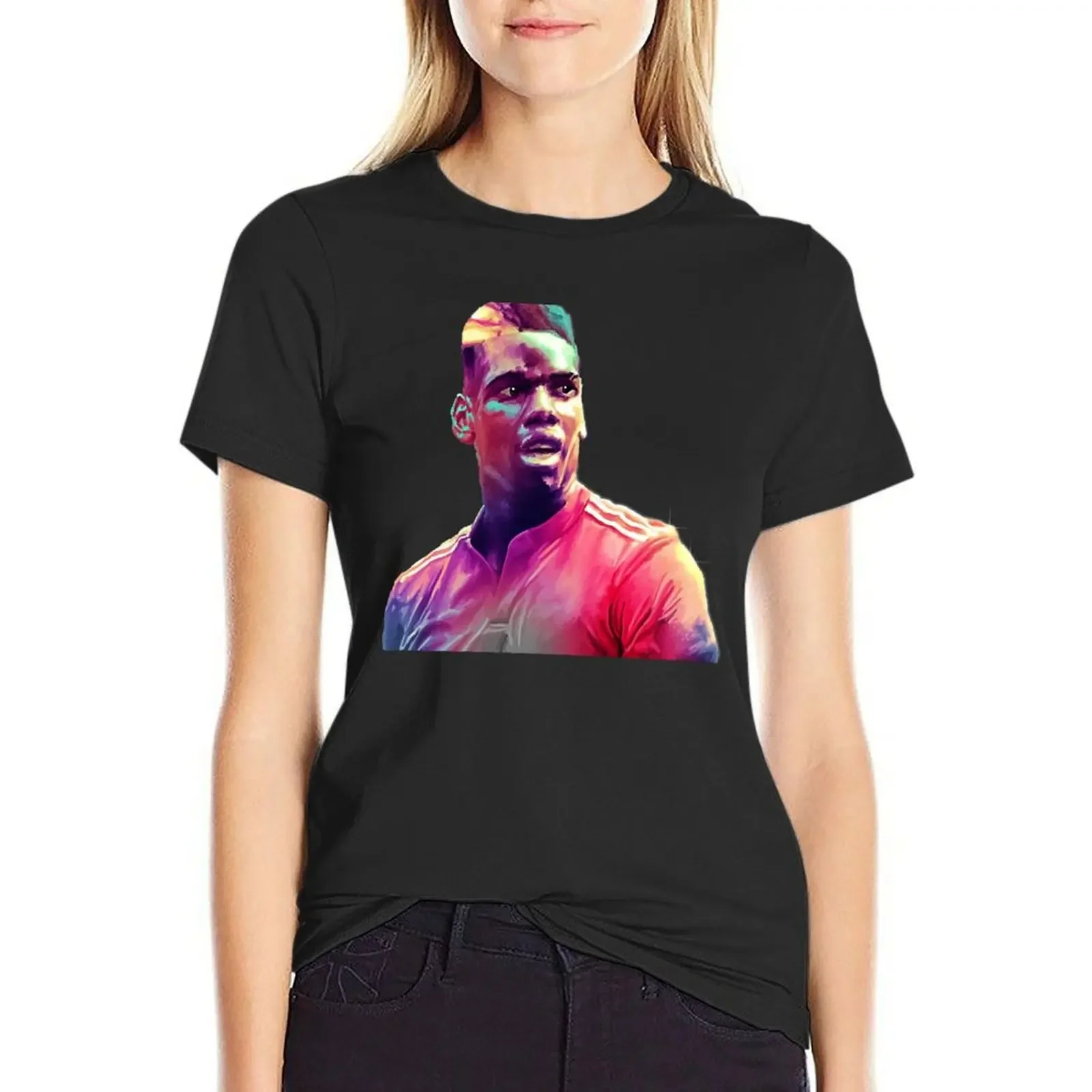 

Colourful Pogba T-Shirt plus sizes summer clothes oversized lady clothes tops Women