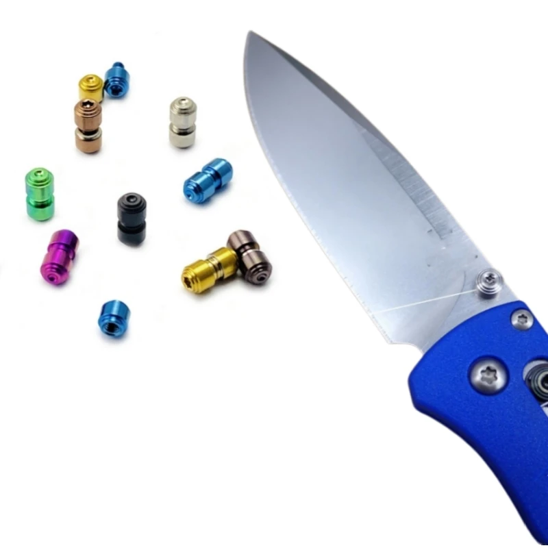 5 Peças Parafuso de Aperto Manual e Parafuso de Pressão Personalizados, Acessórios de Reposição DIY para Ferramenta Dobrável Benchmade Bugout 535, Ferramentas para Uso Externo