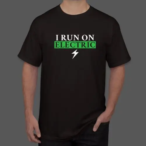 I run on Electric Design Gift Idea Premium Tee T-Shirt S-5XL