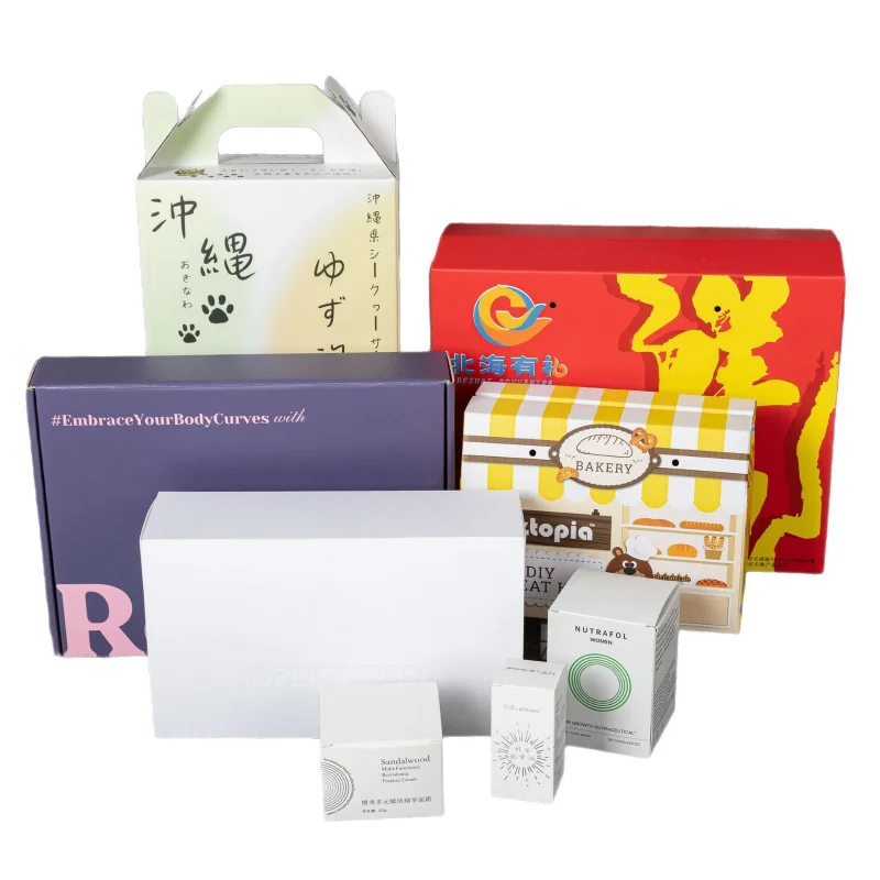 Custom Product Printing Packaging Box White Cardboard Corrugated Airplane Box Small Batch Universal Design Thi