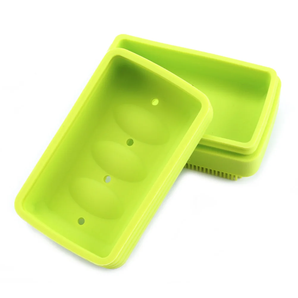 

Silicone Soap Box Large Size Waterproof Leakproof Non-Slip For Bathroom Home Outdoor Travel Storage Drainer Dish Holder