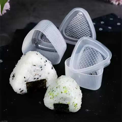 Triangle Sushi Mould Food-Grade Rice Ball Maker Multifunctional Bento Tool,Easy-Release for Home Kitchen &amp; DIY Sushi