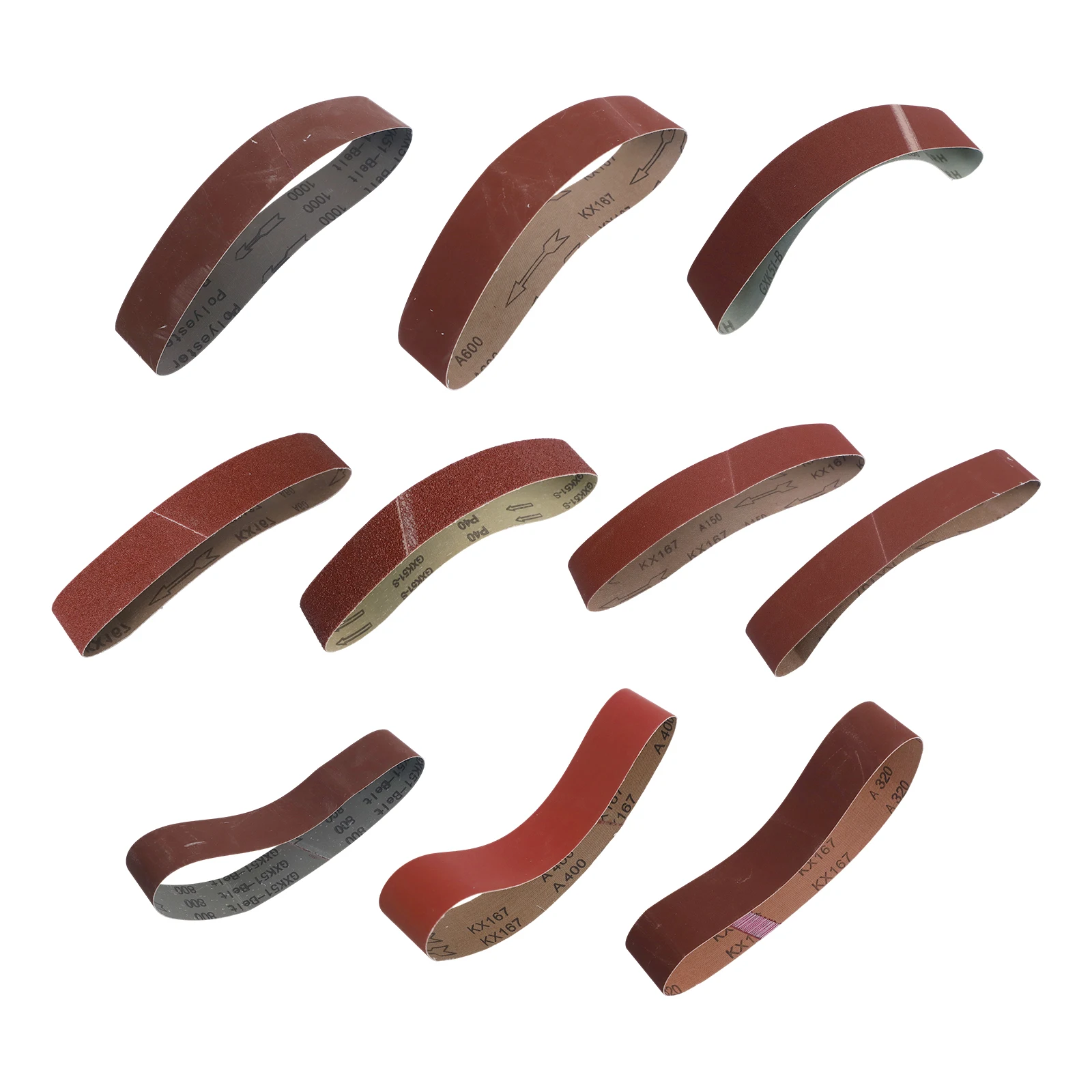 For Construction Projects 2x27 Inches Abrasive Belt Consistent Coverage Electro-Static For Leather And Rubber For