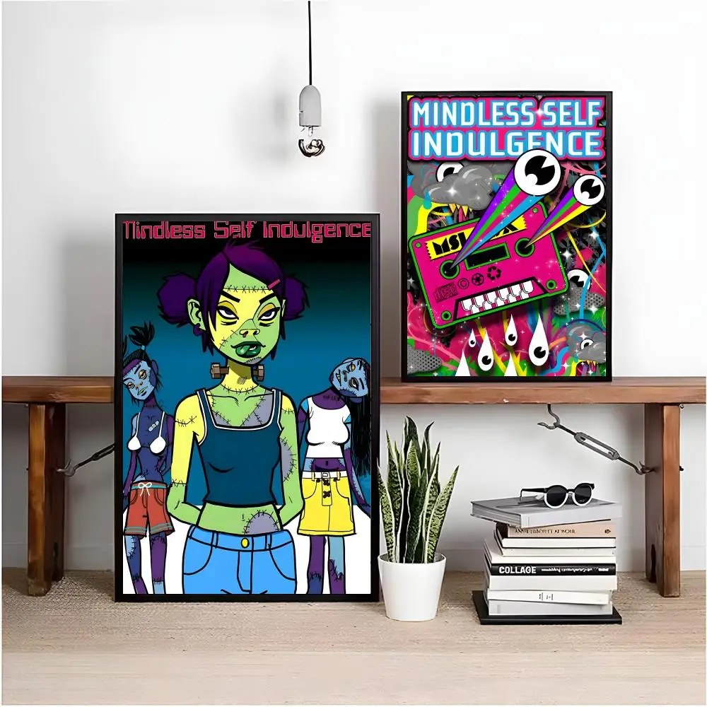 ملصق فرقة Mindless S-Self I-Indulgence عالي الدقة ذاتي اللصق مقاوم للماء مثالي للمنزل والمكتب وغرفة النوم هدية رائعة #3