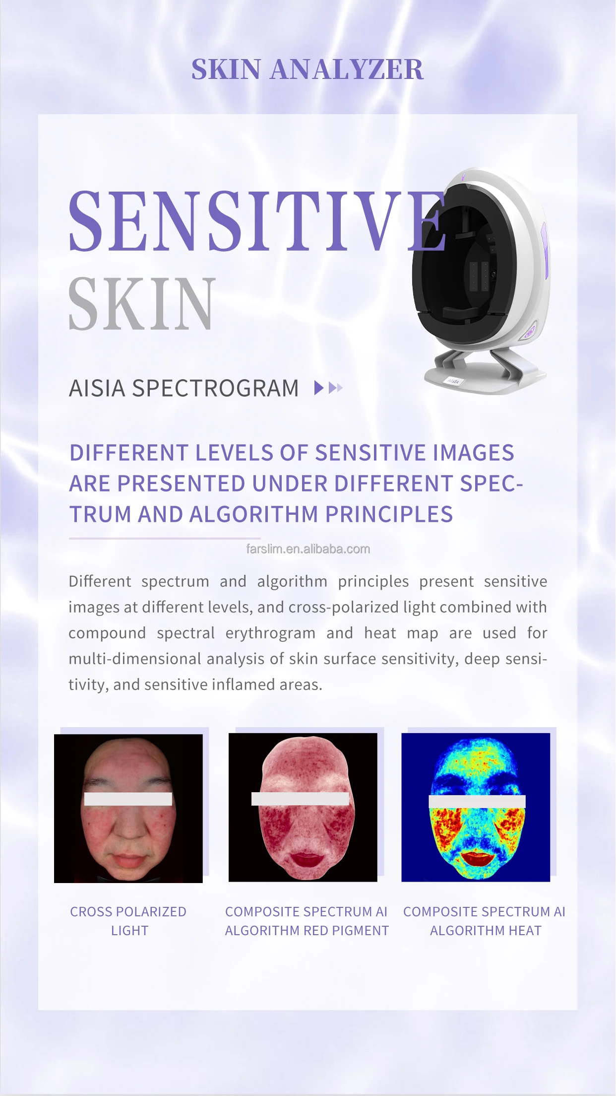 3D Digital Analyzer Skin Detective Machine AISIA New Arrival Updated Technology Acne Pigment Moisture Sensitive Analysis Device