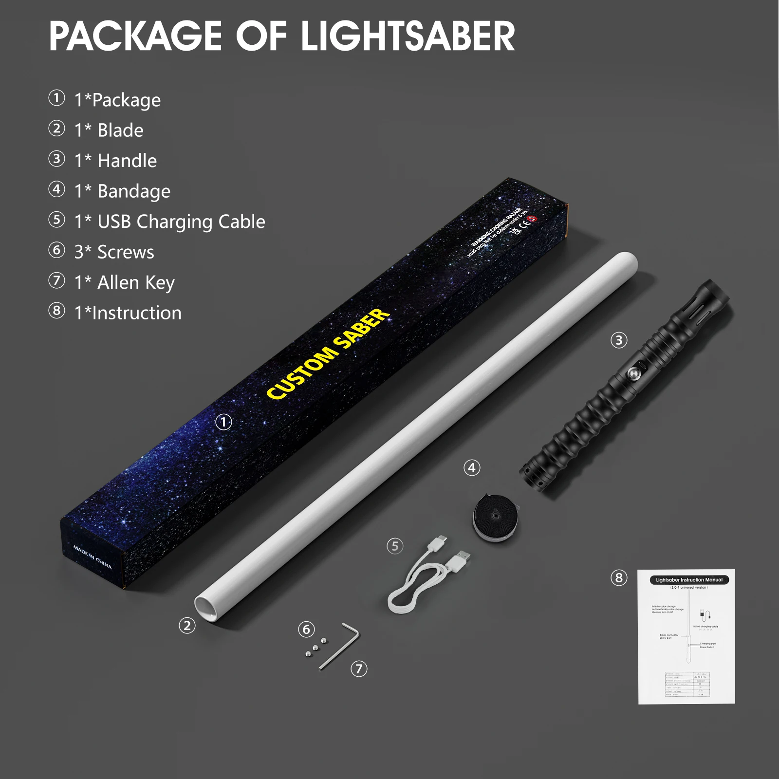 RGB Glatte Schaukel Lichtschwert 12 Sets Sound Effekte Schwere Dueling Laser Schwert 15 Ändern Farbe Kraft FX Blaster FOC Lock up