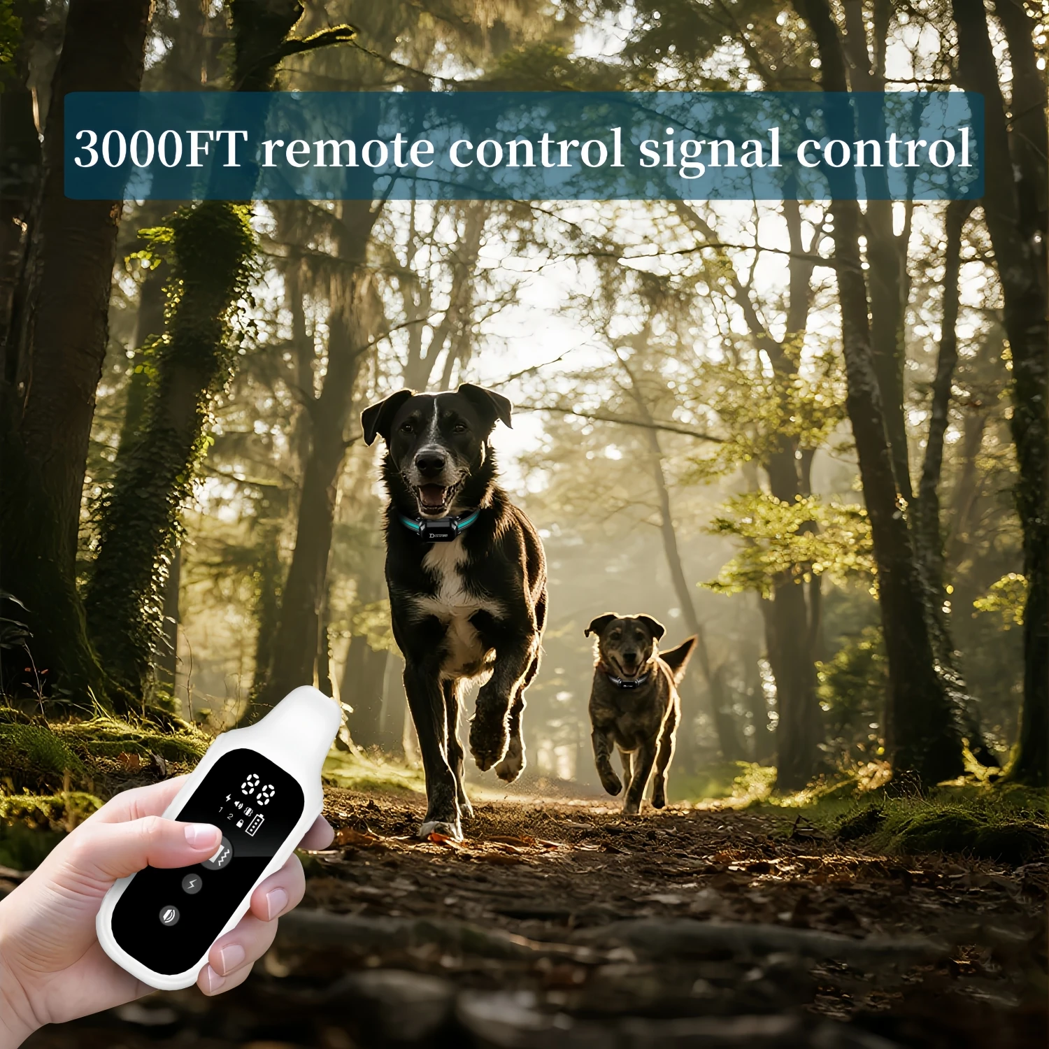 Electric Collar for 6-120LBS Dog Shock Dog Training Collar with Remote 3300ft Range,Vibrating Dog Collar Waterproof&Rechargeable gallery 3