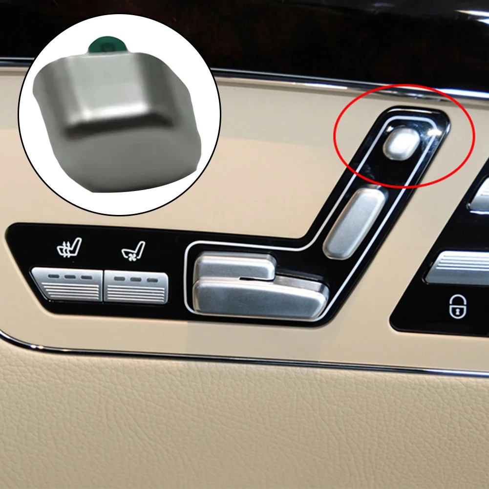 Interior Switch Button Cap Car Truck Silver 1pcs ABS For Mercedes Push Button Replacement Parts None High Quality