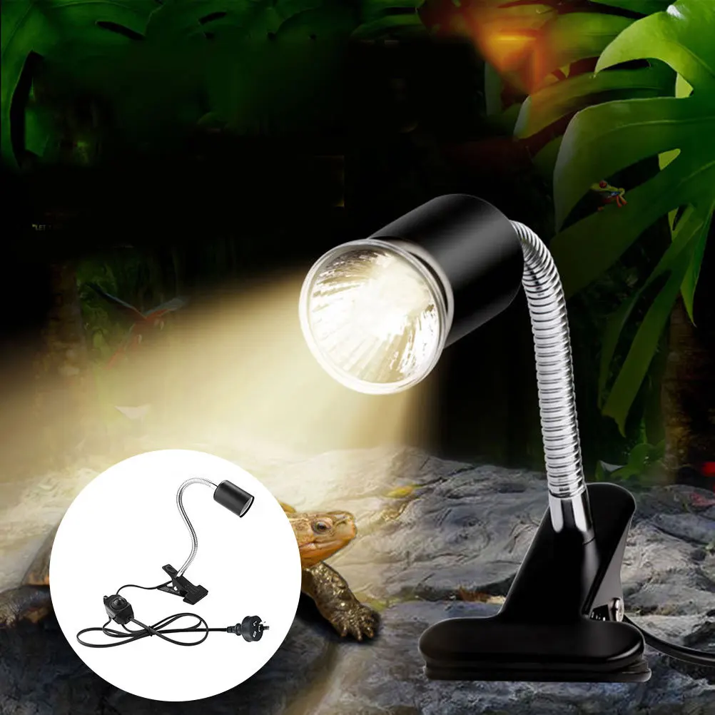 

Reptile Lamp Stand Au Plug High Quality Material Temperature Adjustable Clip Fix Different Surfaces Unique Appearance Home