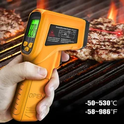 BSIDE Infrared Thermometer -50~530C Professional 12:1 Digital IR-LCD Temperature Meter Non-contact Laser Thermometers Pyrometer