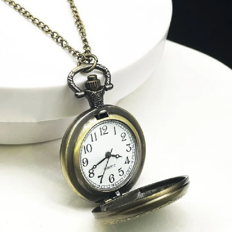 Pocket Watch, Foldable Retro Pocket Watch, Diy Necklace Watch, Fashionable Accessory, Suitable For Men And Women