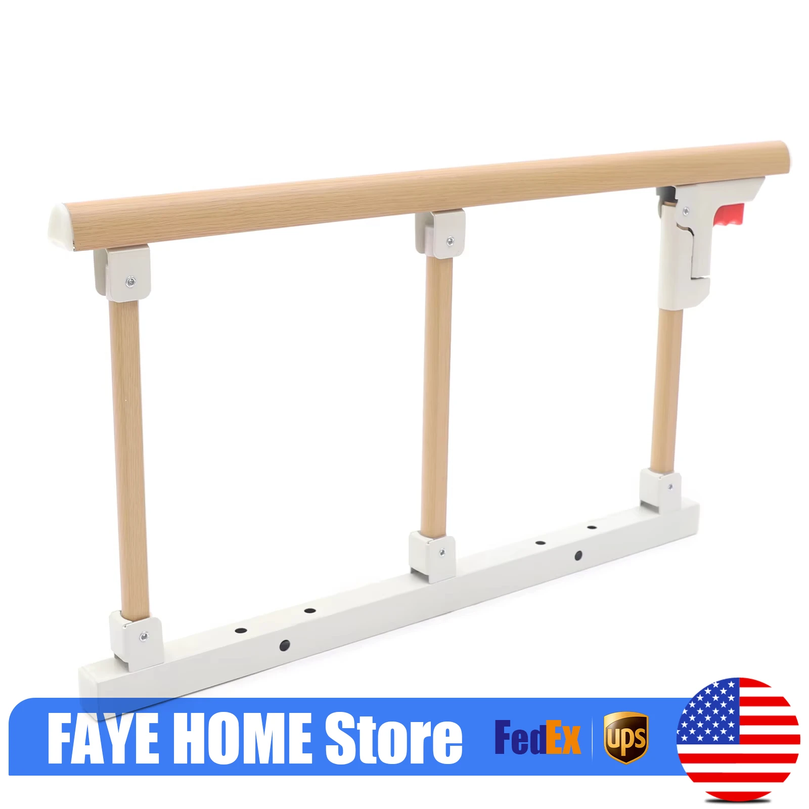 قضبان السرير المساعدة في التعامل مع درابزين السرير القابلة للطي لكبار السن والكبار