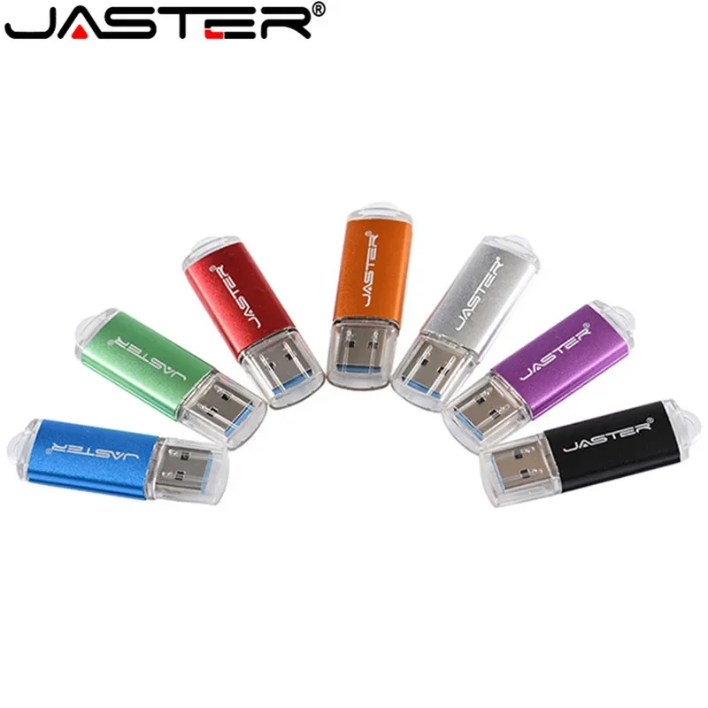 

JASTER Waterproof Pen Drive 128GB Colorful Colors USB Flash Drive 64GB High Speed USB Stick 32GB Mini U Disk 16GB Free Key Ring