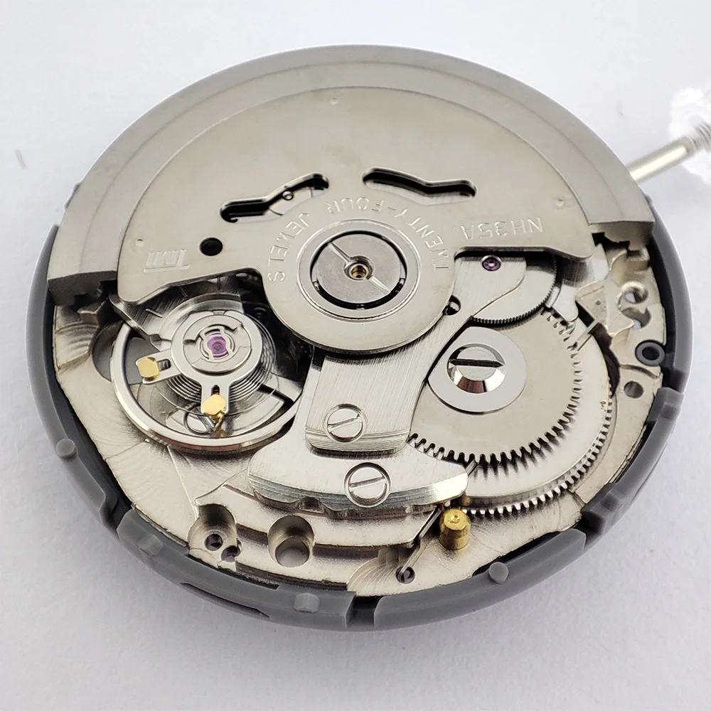 Giappone Originale NH35 Movimento Meccanico Automatico Ad Alta Precisione 6 in punto Calendario Nero Movimento Automatico Sostituire Kit NH35A
