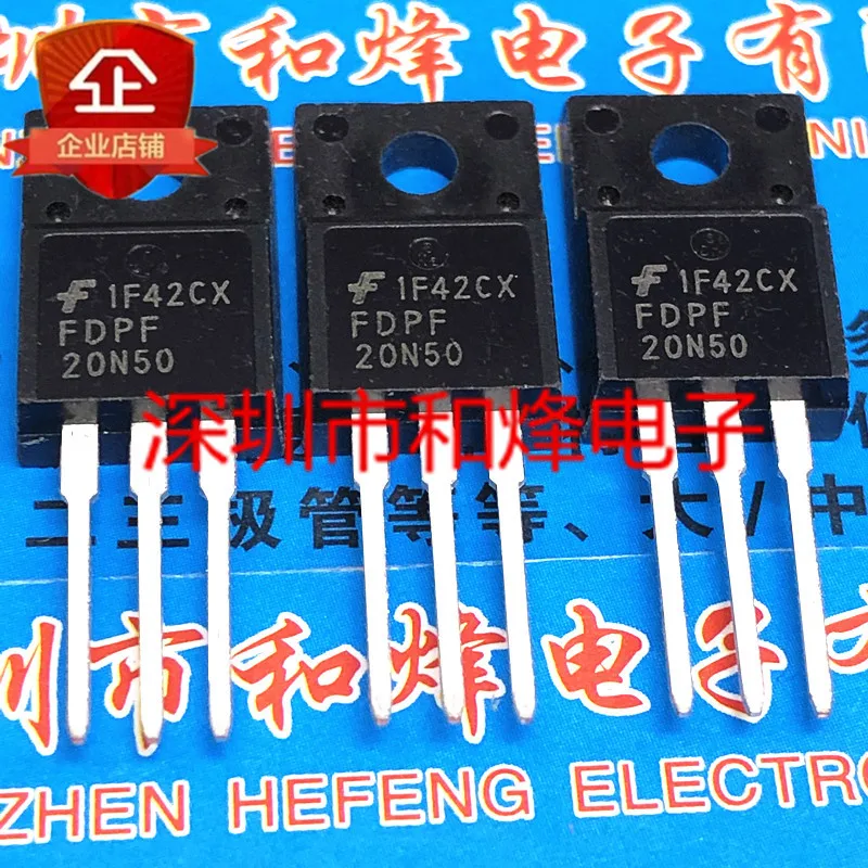 

30pcs original new FDPF20N50 TO-220F 20A 500V