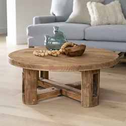 Table Basse Nordique avec Pieds Modernes en Bois, Meubles de Chambre à Coucher