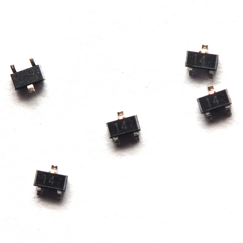 100pcs/ DTA114EE SOT523 screen printing 14 DTC114EE screen printing: 24 PNP 50V 100mA patch digital triode