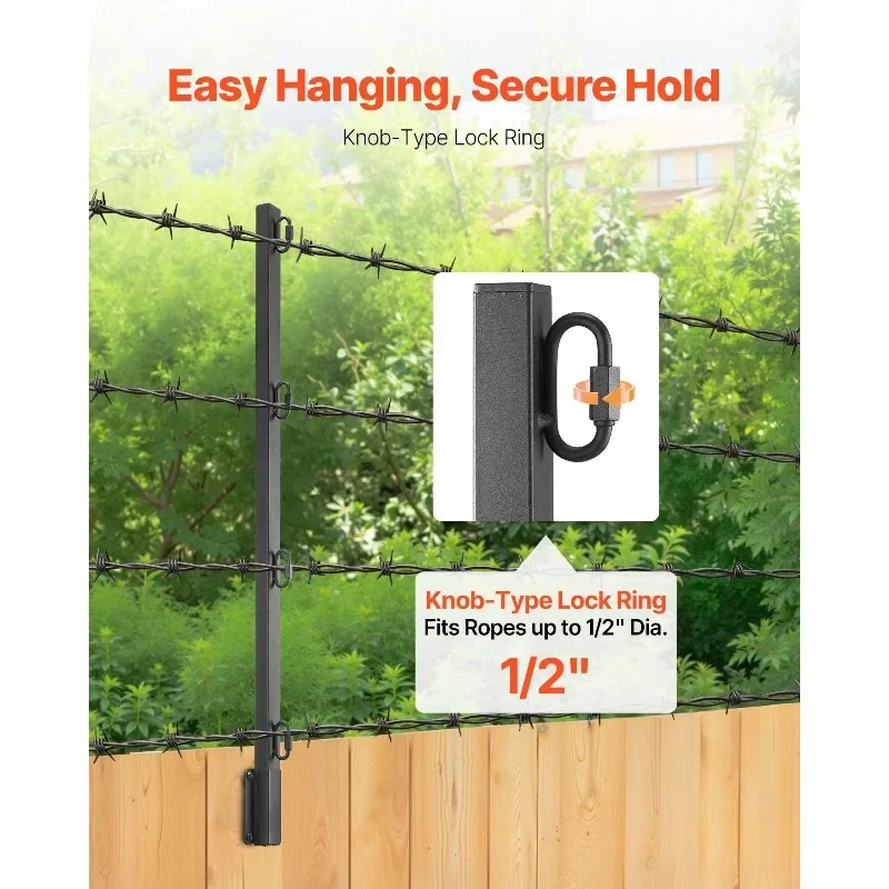 موسع عمود السياج 12 عبوة من أذرع تمديد ارتفاع سياج مثبتة على السطح مقاس 32.1 بوصة #4