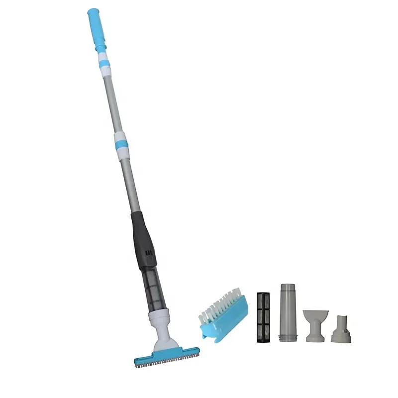 Portable Rechargeable Telescoping Aluminum Handheld Electric Spa Vac Pool Vacuum with brush