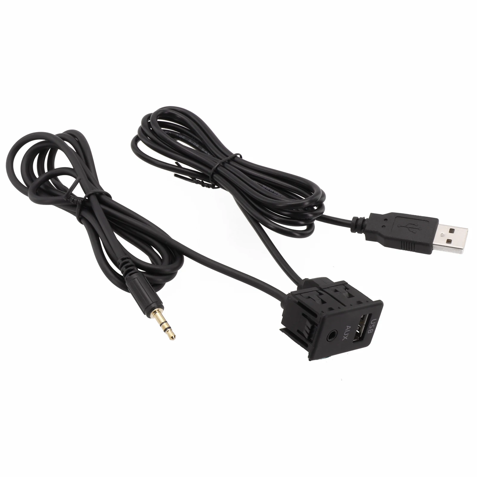 

Car USB Audio Socket Dash Flush Mount Adapter Quick Installation Reliable Wear-resistant Practical Anti-corrosion