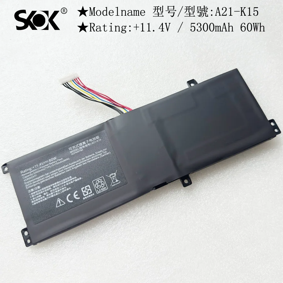 بطارية كمبيوتر محمول لـ Getac enike ، machb ، VA ، VA ، VD ، vvr26 ، VG65T ، G15G ، Akoya ، K15 ، PC6OK ، V