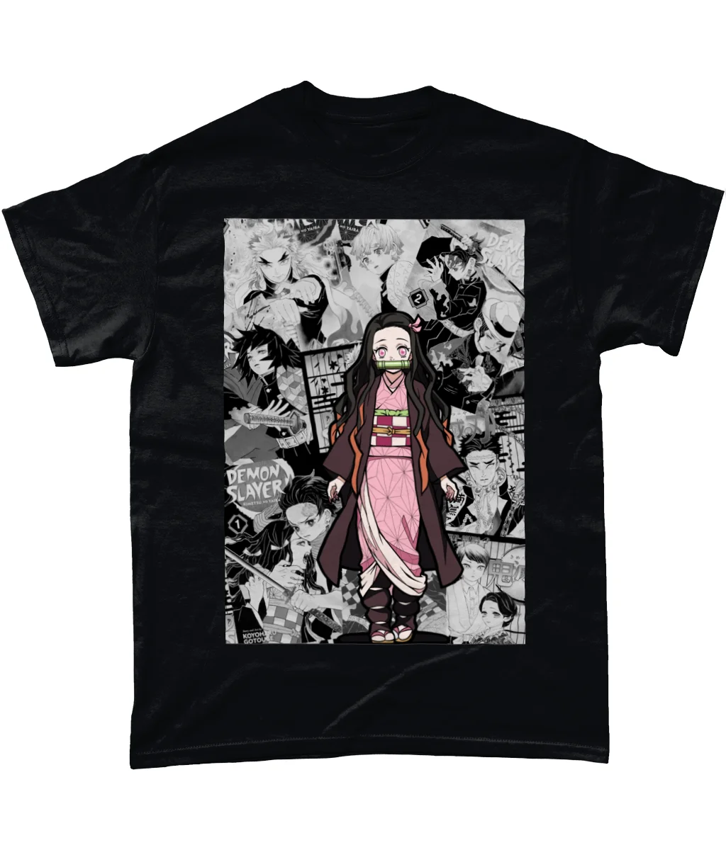 Nezuko Demon Slayer Manga Strip Anime Unisex Tshirt T-Shirt Tee ALL SIZES