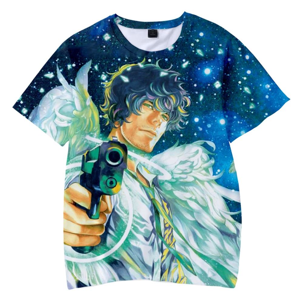 Comic Platinum End T-shirt O-Neck Men's Tshirt Women Summer Short Sleeve Casual Harajuku Streetshirt Japanese Anime Clothes