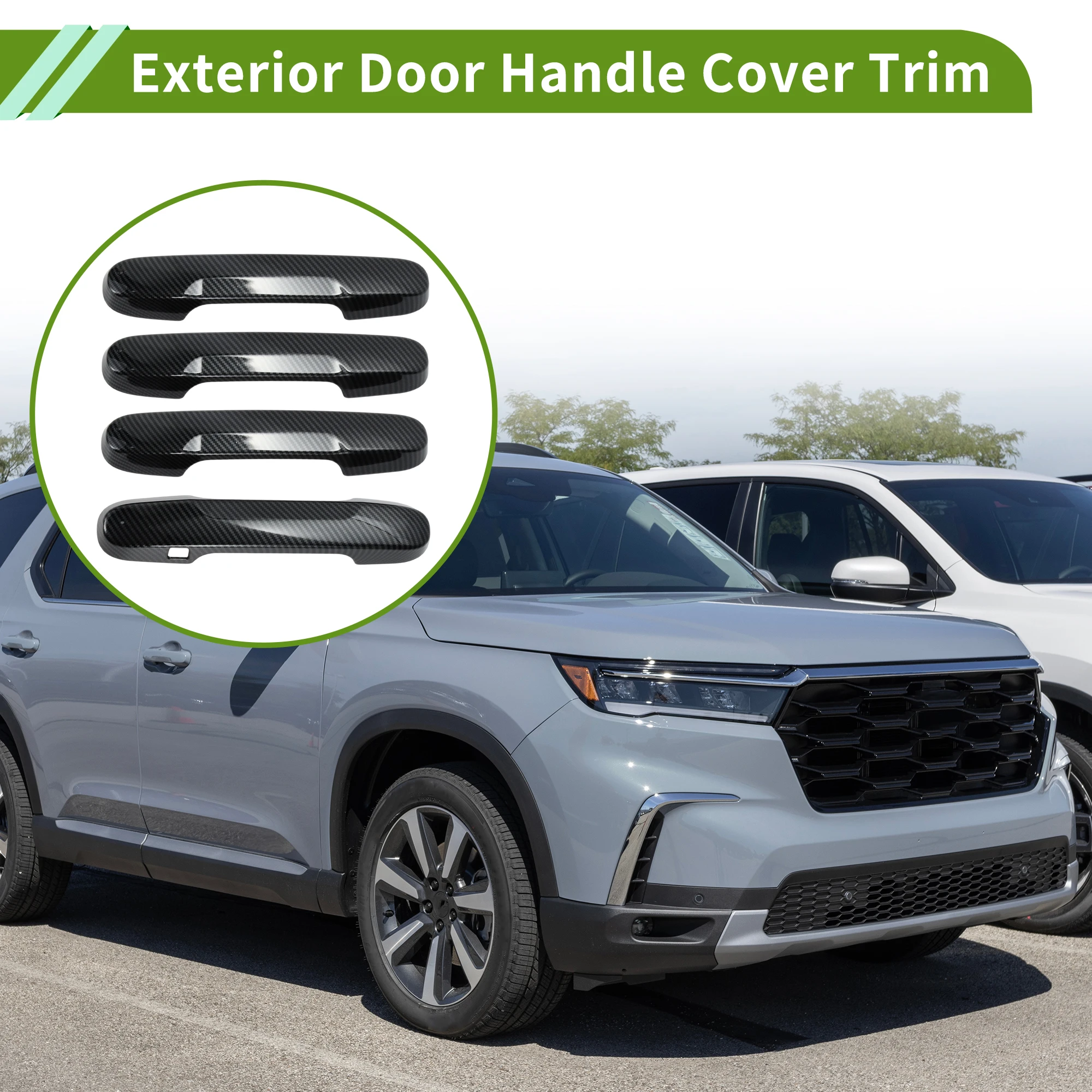 

Накладки на внешние ручки дверей UXCELL (передние левая/правая, задние левая/правая) для Honda Pilot 2025-2026