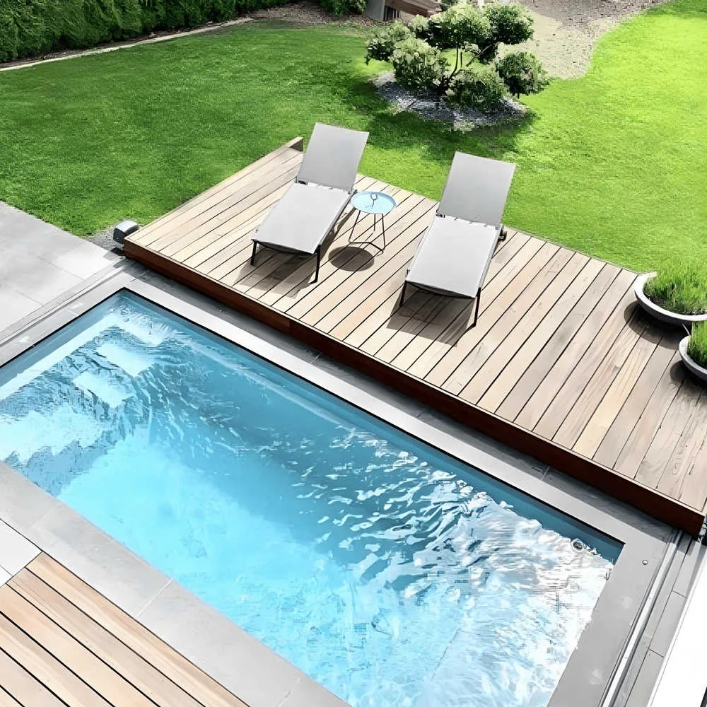 Family Pool Safety Pool Cover Electric Automatic Pool Deck Cover