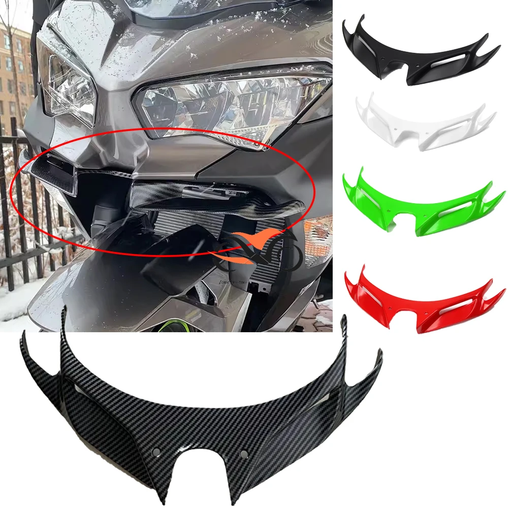 

For Kawasaki Ninja400/250 Ninja250 2018-2024 Ninja 400 Front Wing Winglets Aerodynamic Mouth Shell Cover Protection Guards