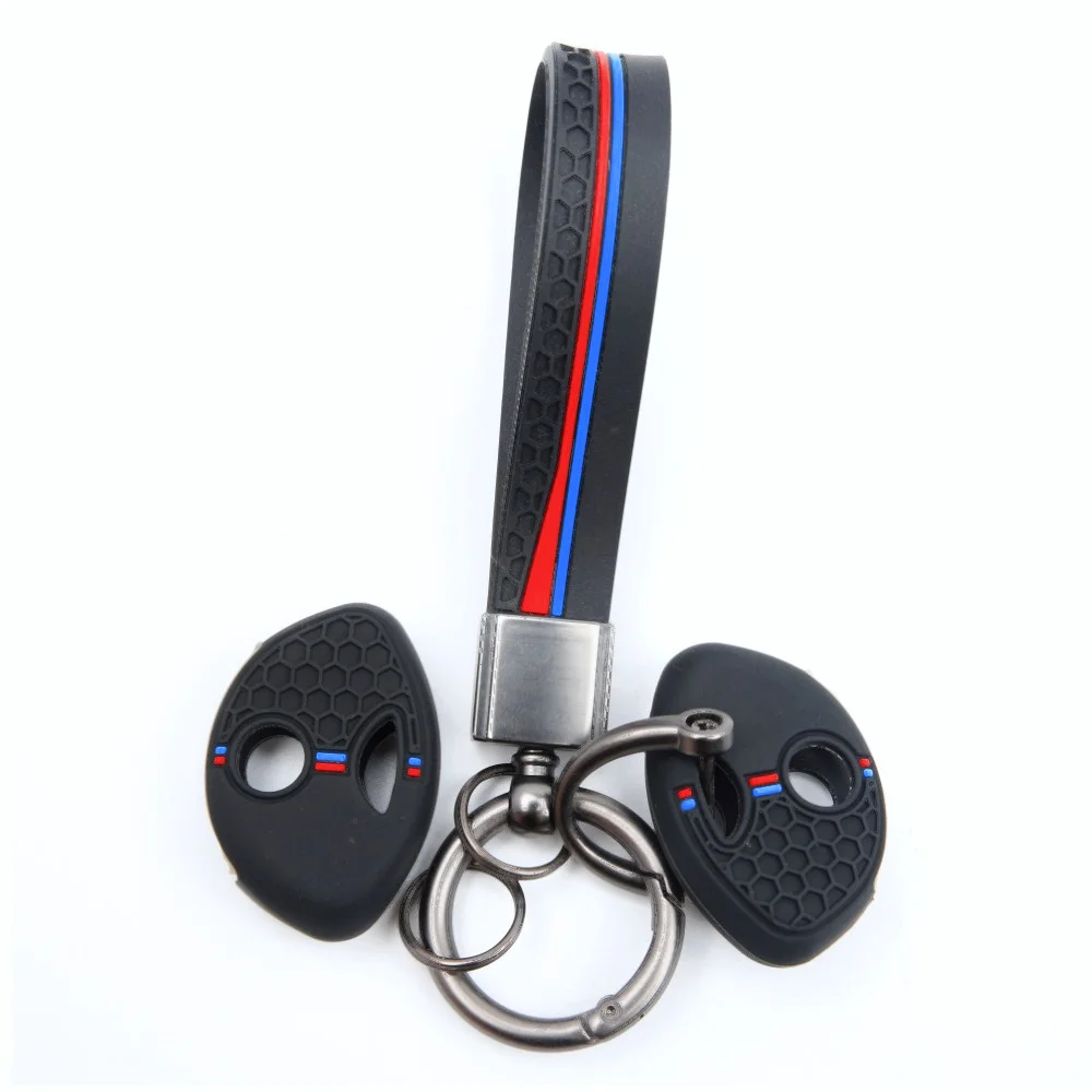 Soft Silicone Key Fob Case For BMW K1200R R1200RT K1300R S1000RR F650GS F800GS F800ST with hand strap Secure Grip