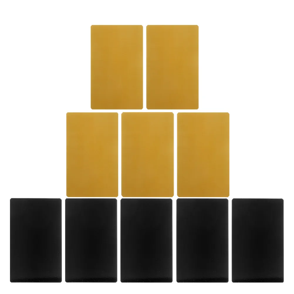 

10Pcs Aluminum Business Card Blanks Portable Engraving Name Plates Tag Cards Aluminum Business Card Blanks Small Cards