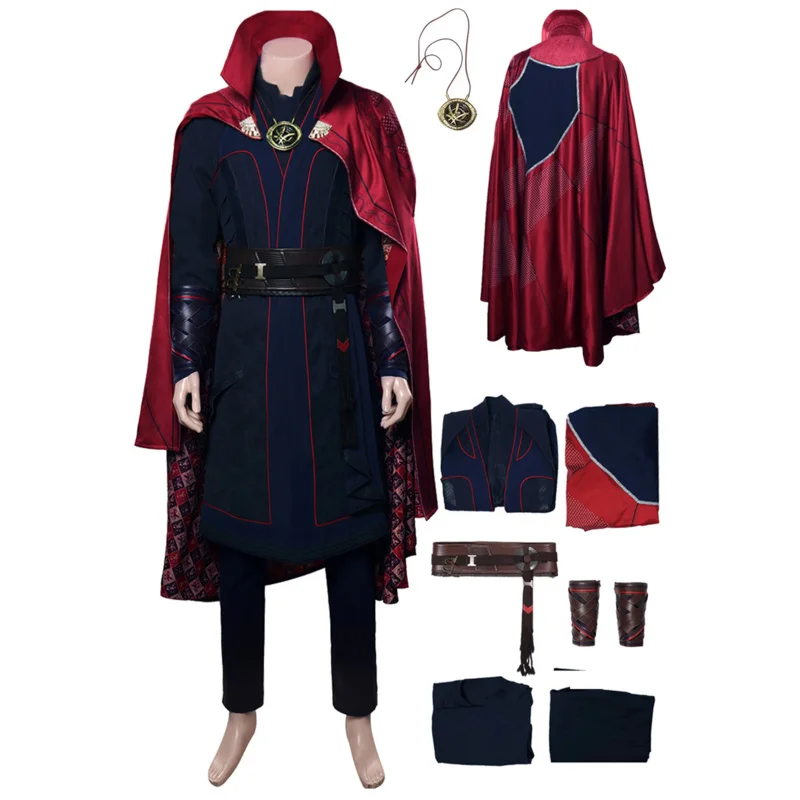 

Male Superhero Doctor Cosplay Strange Disguise Movie Multiverse Of Madnes Costume Adult Men Fantasy Fancy Dress Outfit