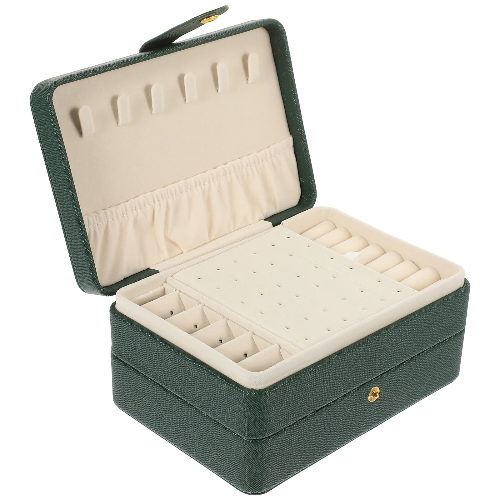 Multi-layer Jewelry Box Boxes for Girl Travel Case Packaging Small Earrings Trinket Organizer Portable