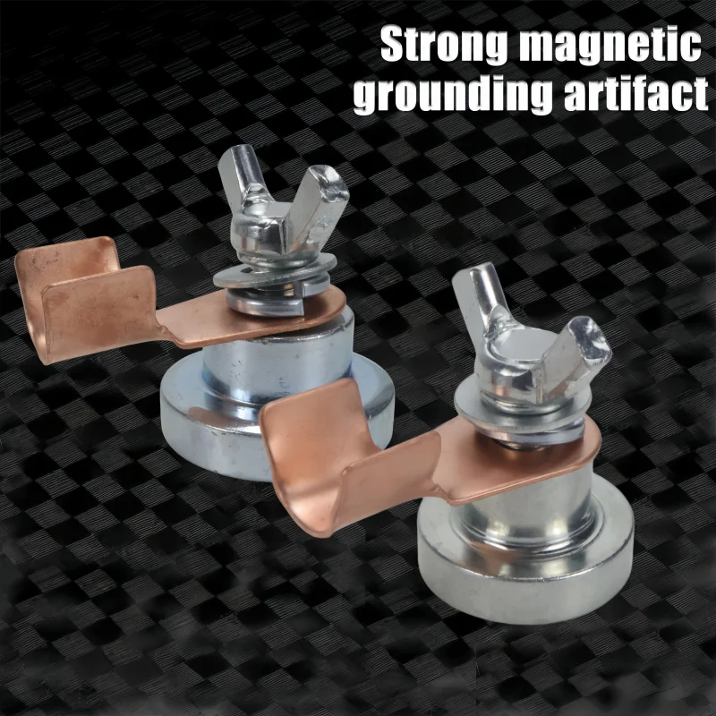 1 Stück Schweißgerät mit Starker Magnetischer Erdung, Spezielle Starke Magnetische Erdung für Einzelkopf-Schweißarbeiten