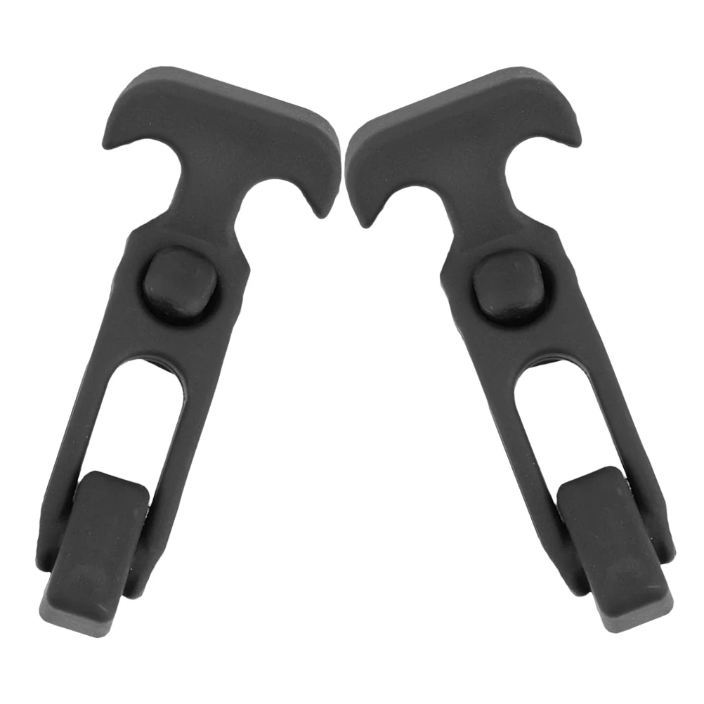 

2pcs Rubber Buckle T-handle Latches Black Stainless Steel Car Hood Catches Waterproof Shockproof Toolbox Locks Replacement