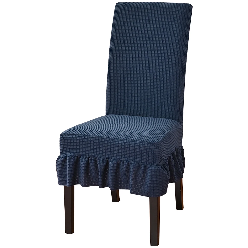 

Dining Chair Cover Elastic Slipcover Polyester Spandex Kitchen Hotel Restaurant Furniture Protector Washable Sofa Covers