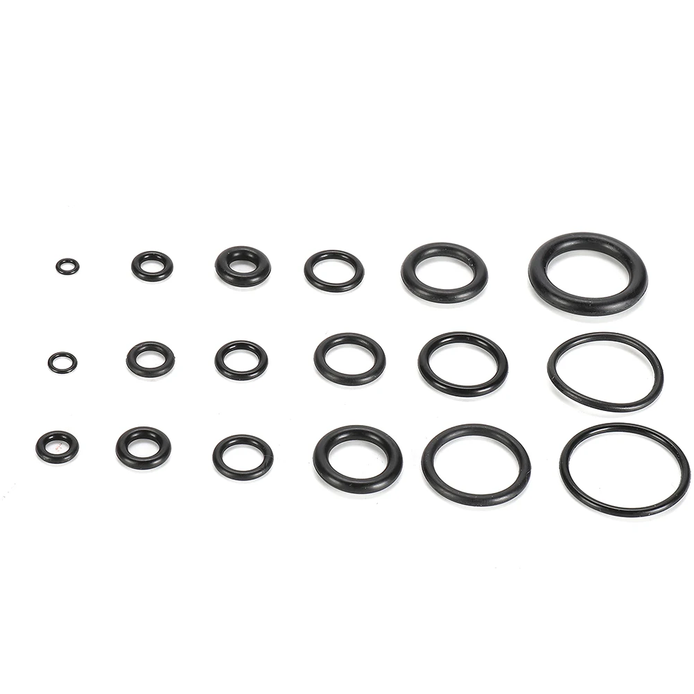 Rubber O For Ring Assortment 225 Pcs for Garage Plumbing and Hydraulic Systems with Heat and Oil Resistant Nitrile Material