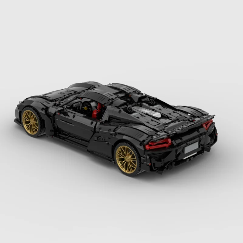 3981pcs Moc การวิเคราะห์รถ Porscheed 918 Spyder 1:8 กีฬารถบล็อกอาคารชุดประกอบอิฐของเล่นเด็กคริสต์มาสของขวัญ