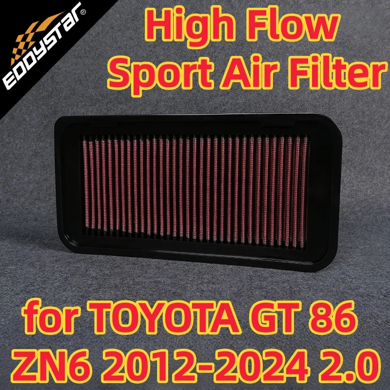 

Спортивный воздушный фильтр с высоким расходом для TOYOTA GT 86 ZN6 2012-2024 2,0 ZN6AC, моющиеся гоночные впускные фильтры