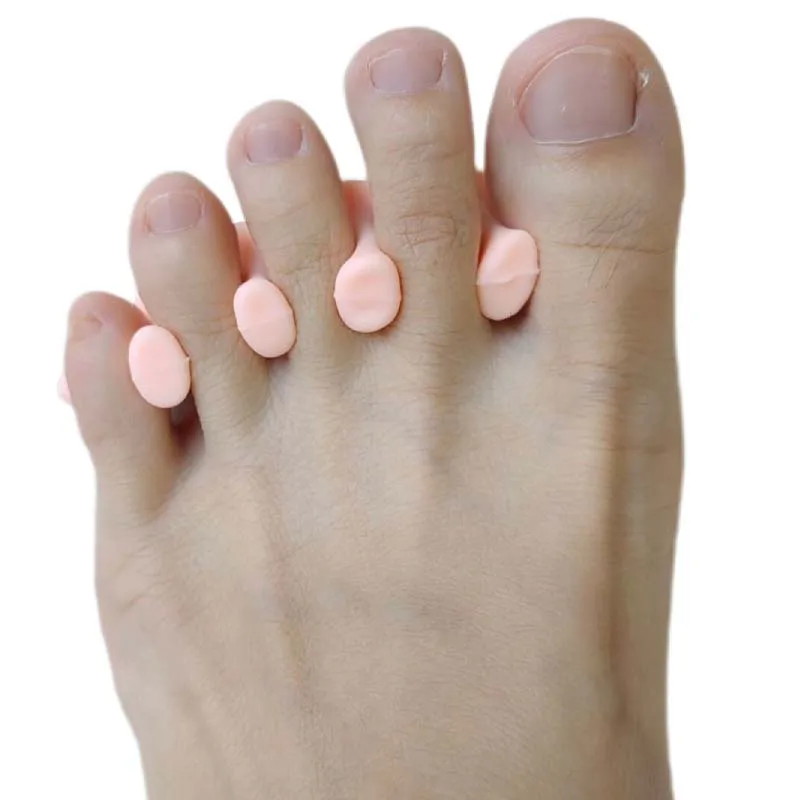 2 stuks = 1 paar Gel Hallux Valgus Voetverzorging Gereedschap Beschermer Siliconen Hamer Corrector Teen Separator Straightener Binnenzool Pedicure