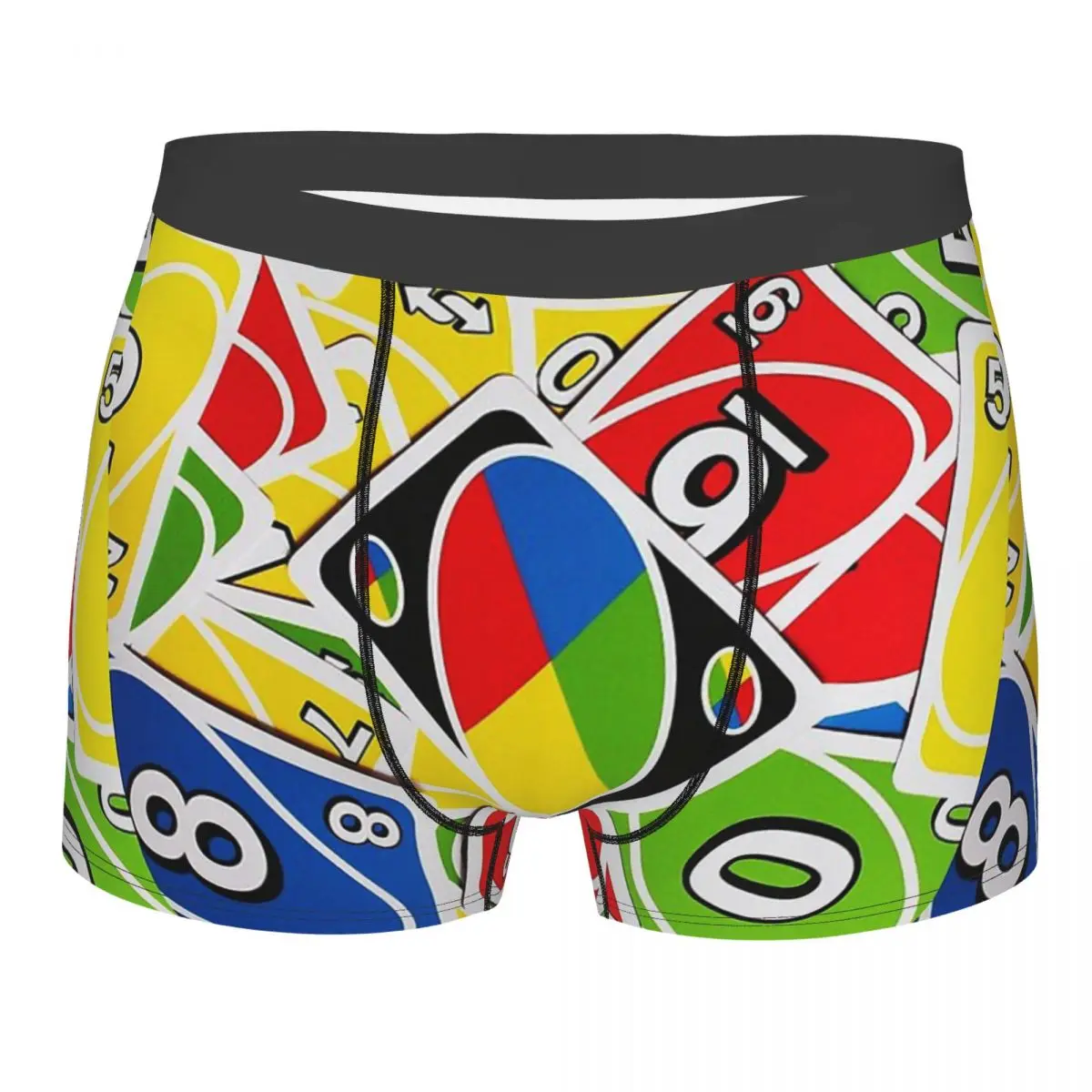 UNO Card Underpants Cotton Panties Male Underwear Ventilate Shorts Boxer Briefs