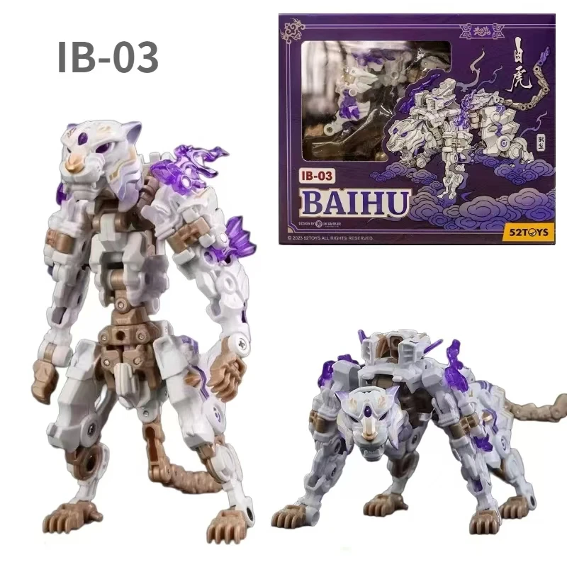 

52TOYS INFINITYBOX IB-03 BAIHU Tiger Deformation Robot, Converting in Mecha and Cube, Action Figure, Collectible Gift in Stock